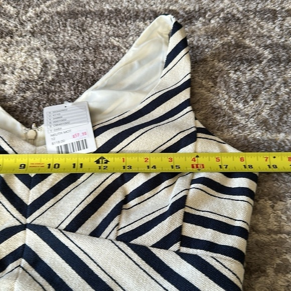 NWT Anthropologie Maeve Mitered Stripe Peplum Top 12 - Picture 5 of 9